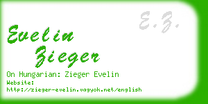 evelin zieger business card